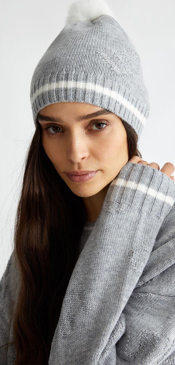 Liu Jo Berretto in misto lana con pon pon