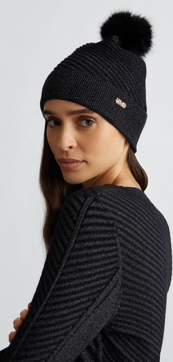 Liu Jo Berretto lurex® con pon pon