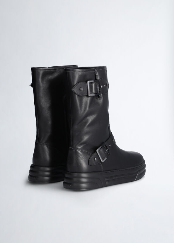 Liu Jo Biker Boots In Pelle