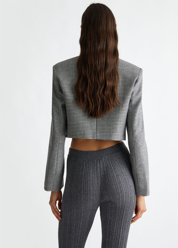 Liu Jo Blazer Cropped Check