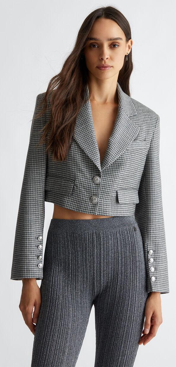 Liu Jo Blazer cropped check