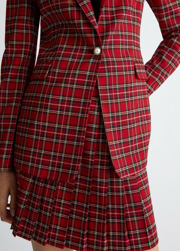 Liu Jo Blazer In Tartan Rosso
