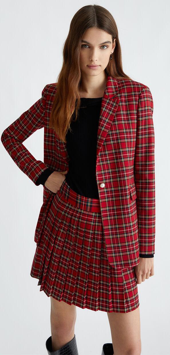 Liu Jo Blazer in tartan rosso