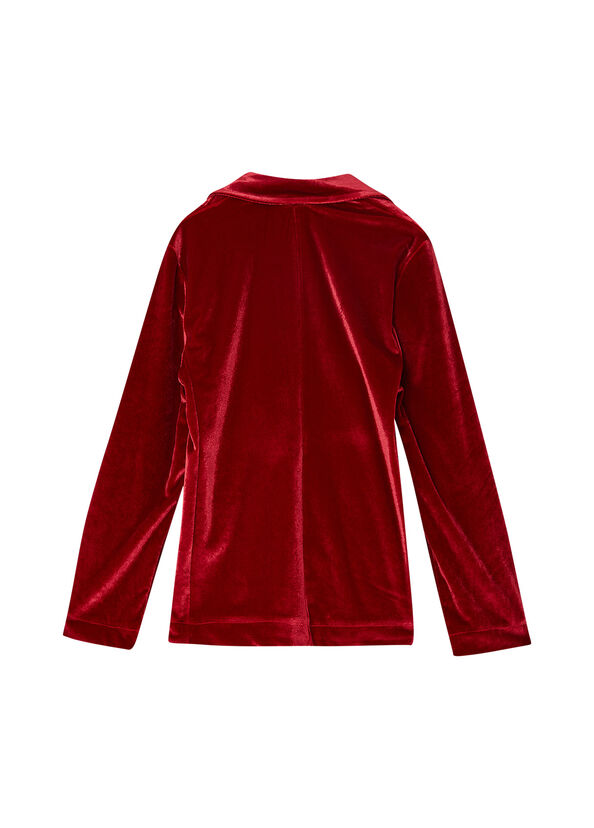 Liu Jo Blazer In Velluto Rosso