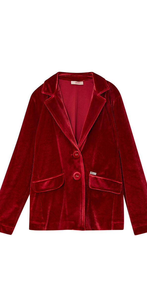 Liu Jo Blazer in velluto rosso