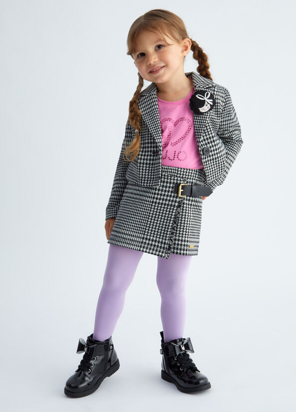 Liu Jo Blazer Pied De Poule Con Spilla