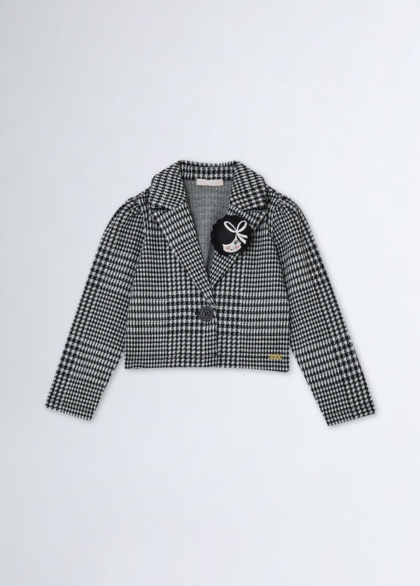 Liu Jo Blazer Pied De Poule Con Spilla