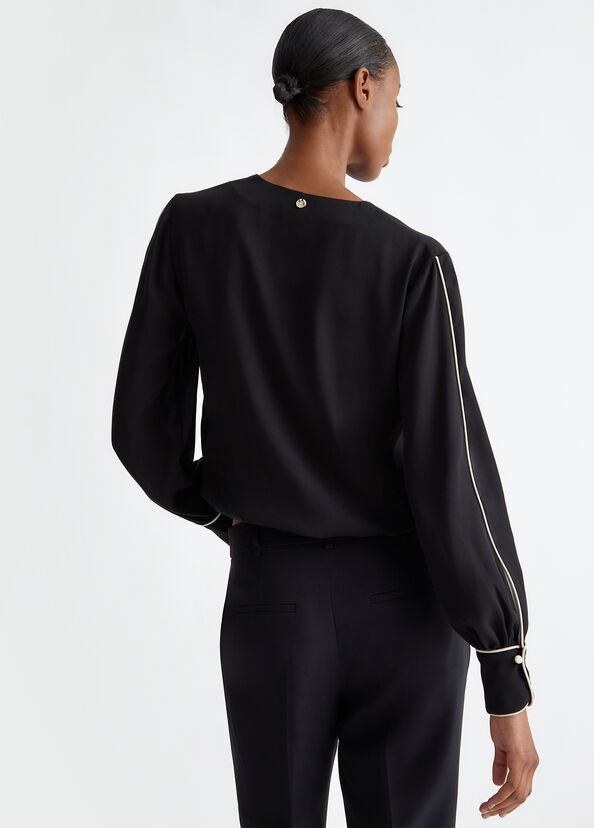 Liu Jo Blusa In Crêpe De Chine