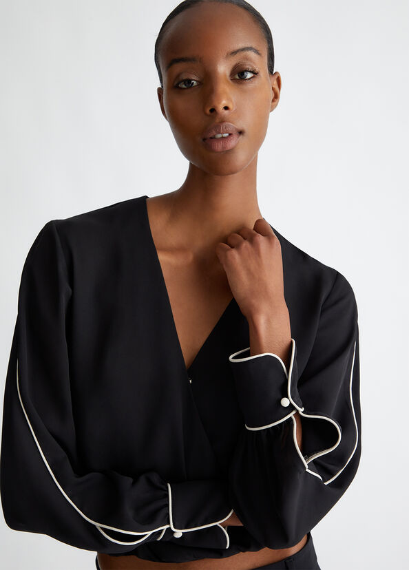 Liu Jo Blusa In Crêpe De Chine