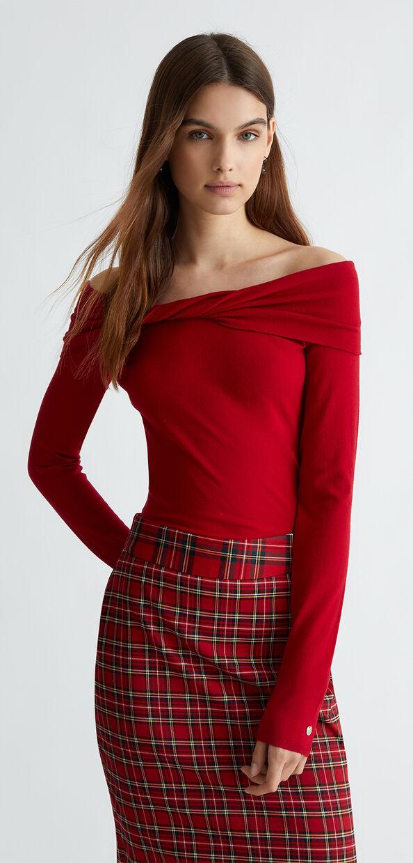 Liu Jo Body rosso con cut-out