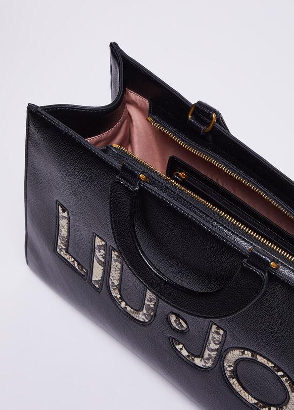 Liu Jo Borsa A Mano Con Logo Pitonato