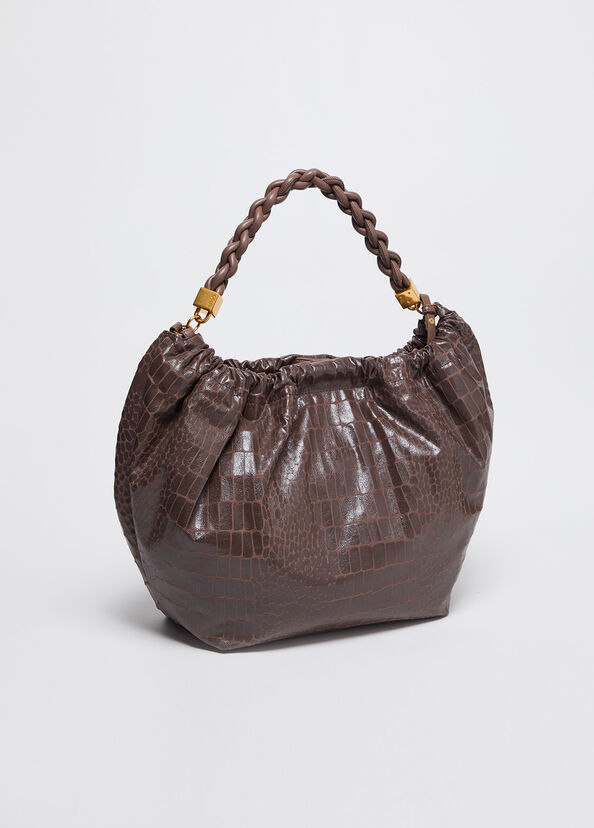 Liu Jo Borsa A Mano Con Stampa Coccodrillo