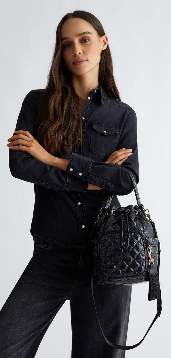 Liu Jo Borsa a secchiello in nylon trapuntato