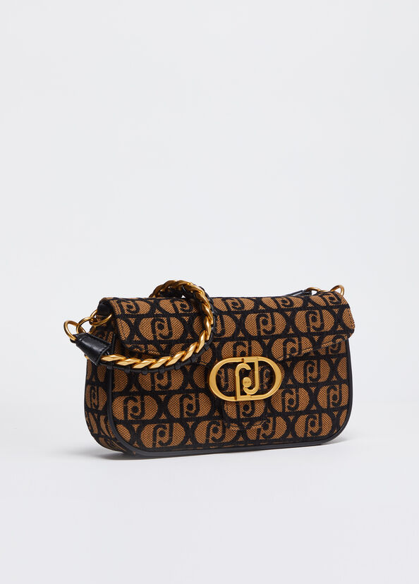 Liu Jo Borsa A Spalla Jacquard Con Logo