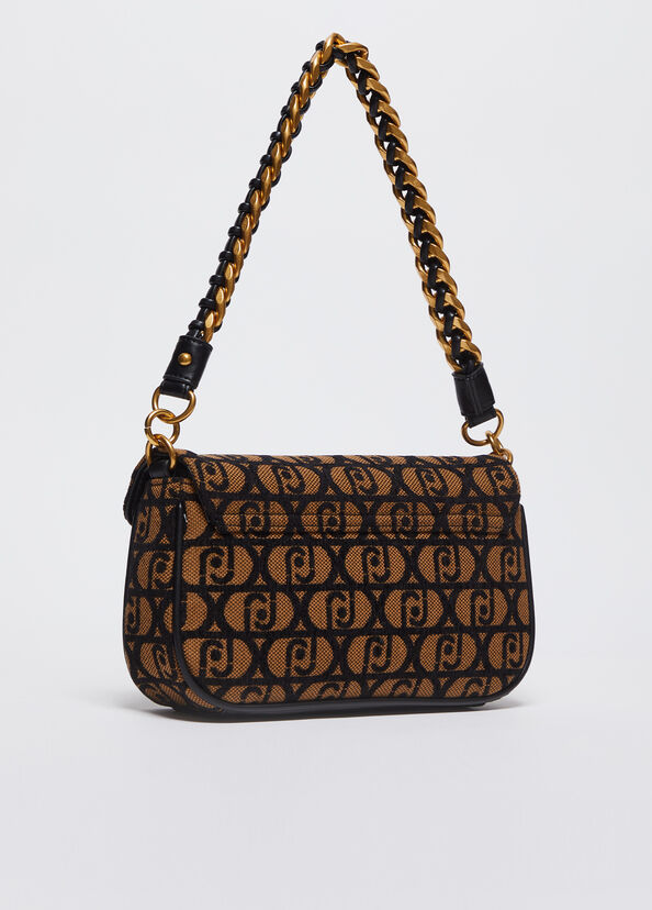 Liu Jo Borsa A Spalla Jacquard Con Logo