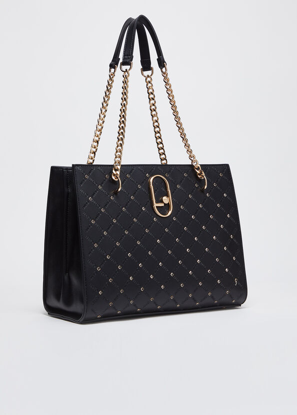 Liu Jo Borsa A Spalla Nera Con Strass