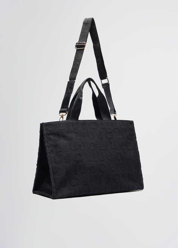 Liu Jo Borsa Tote Jacquard Nera
