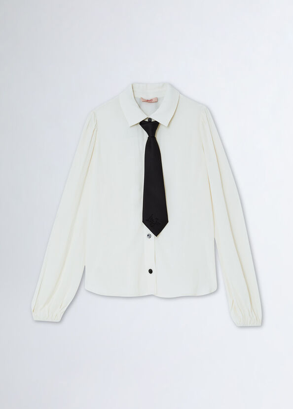 Liu Jo Camicia Con Cravatta