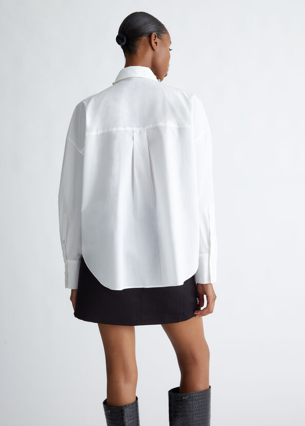 Liu Jo Camicia In Cotone Con Strass