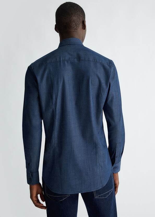 Liu Jo Camicia In Denim Blu