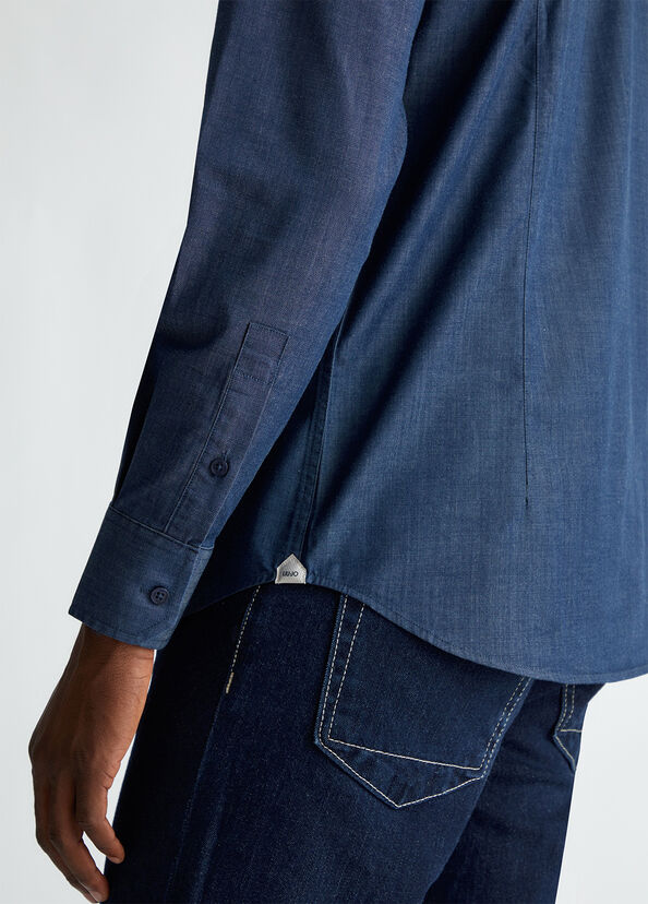 Liu Jo Camicia In Denim Blu