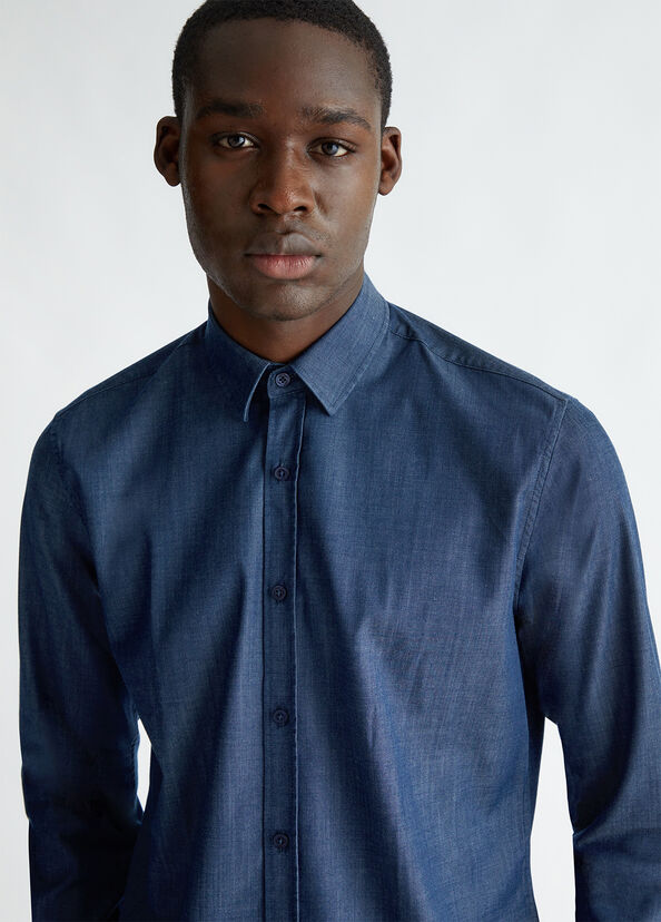 Liu Jo Camicia In Denim Blu