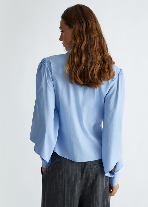 Liu Jo Camicia In Popeline Con Cut-out