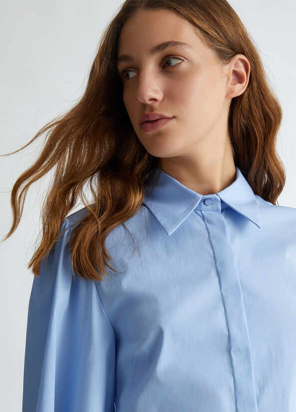Liu Jo Camicia In Popeline Con Cut-out