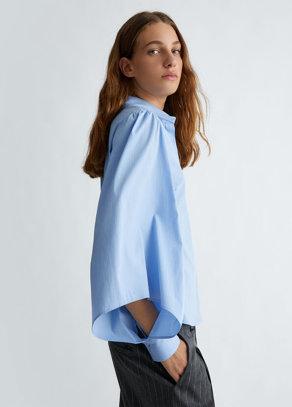 Liu Jo Camicia In Popeline Con Cut-out