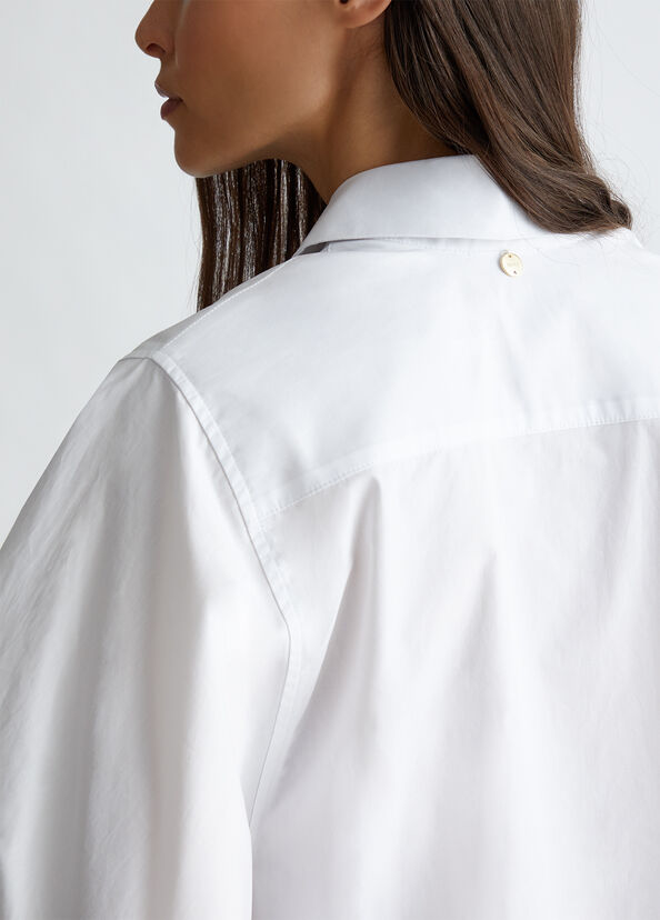 Liu Jo Camicia In Popeline Con Spilla