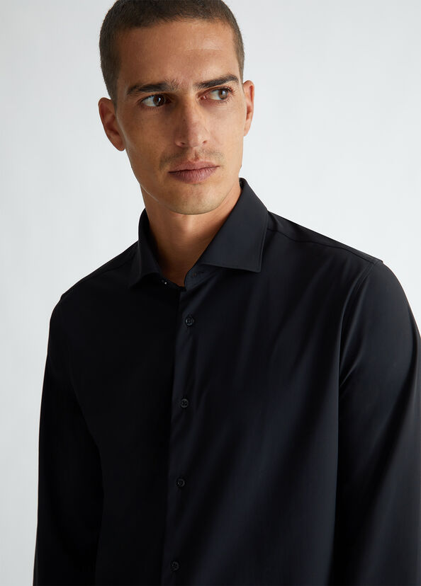 Liu Jo Camicia Nera In Jersey