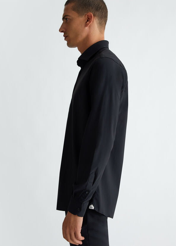 Liu Jo Camicia Nera In Jersey