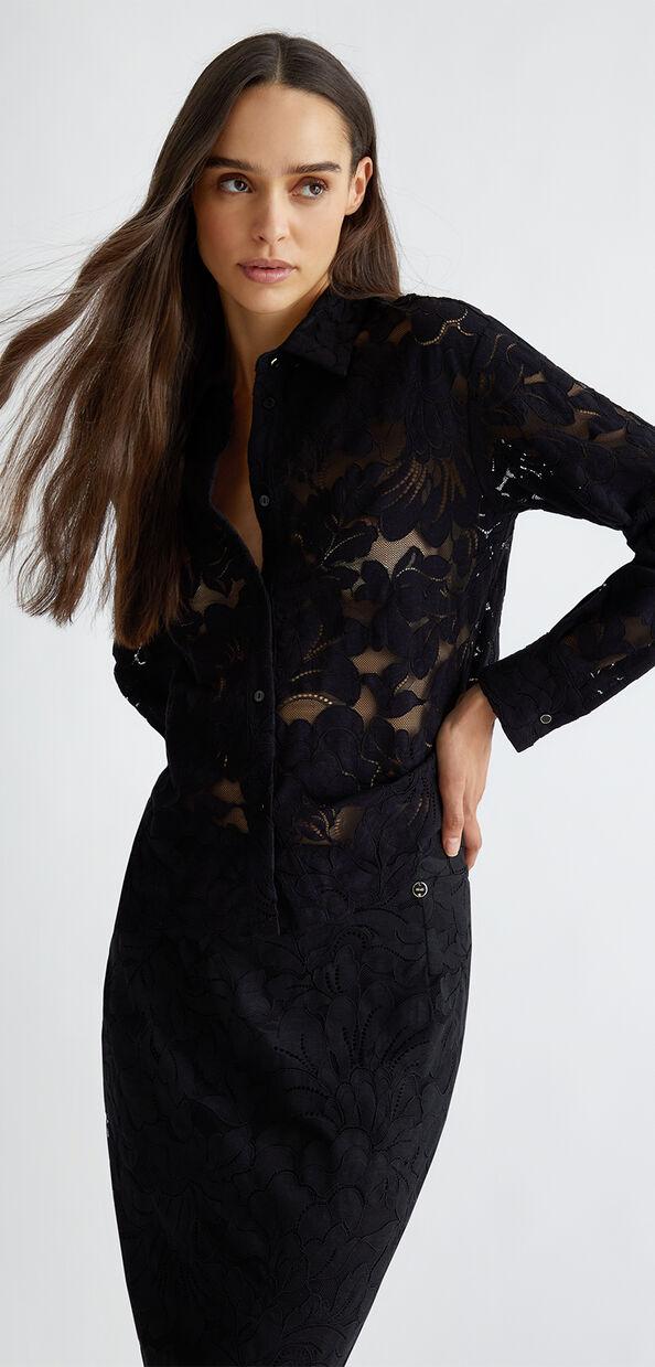 Liu Jo Camicia nera in pizzo