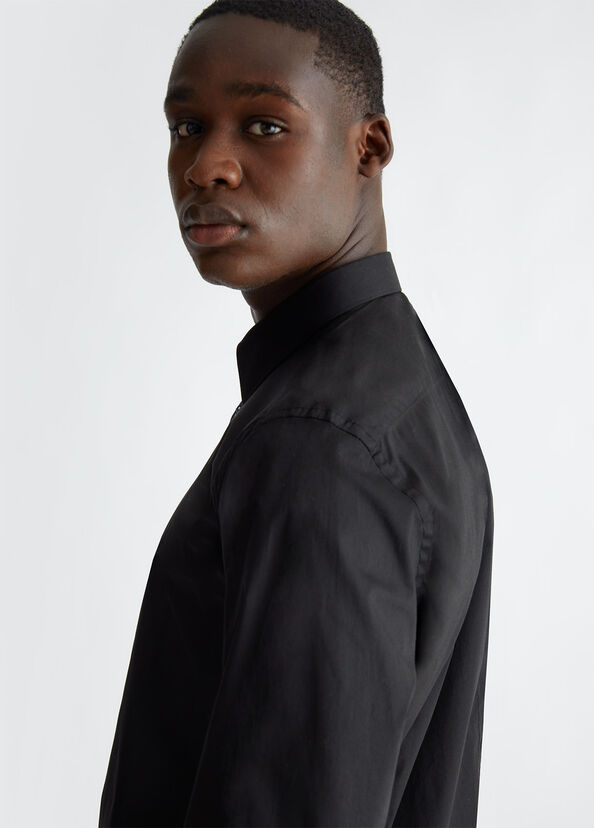 Liu Jo Camicia Nera In Popeline