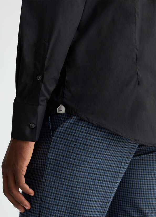 Liu Jo Camicia Nera In Popeline