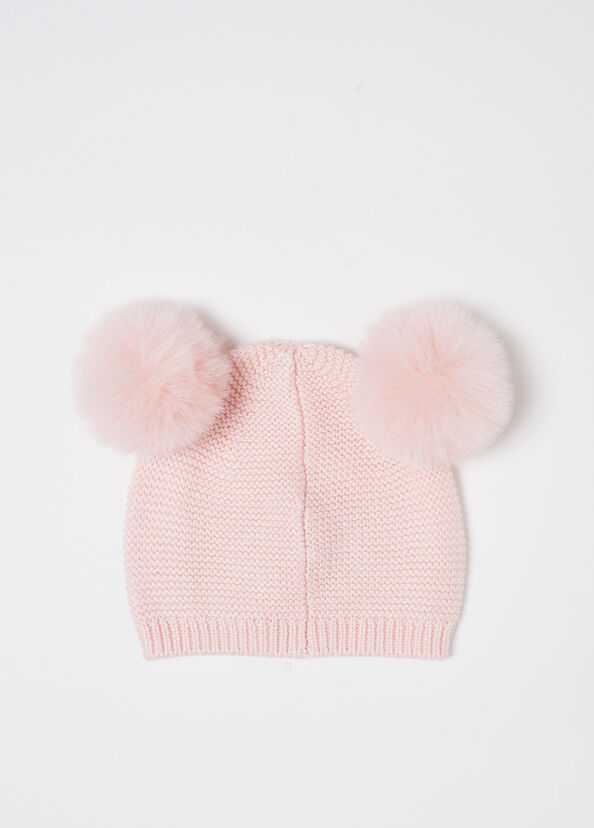 Liu Jo Cappello In Maglia Con Pon Pon