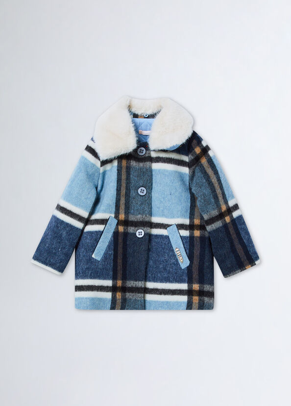 Liu Jo Cappotto Check In Misto Lana