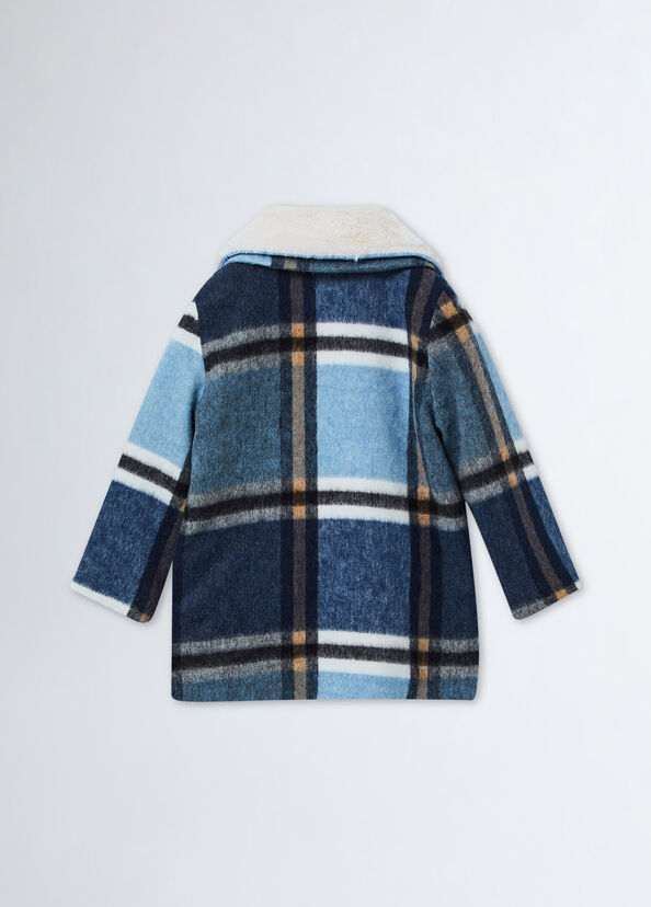 Liu Jo Cappotto Check In Misto Lana