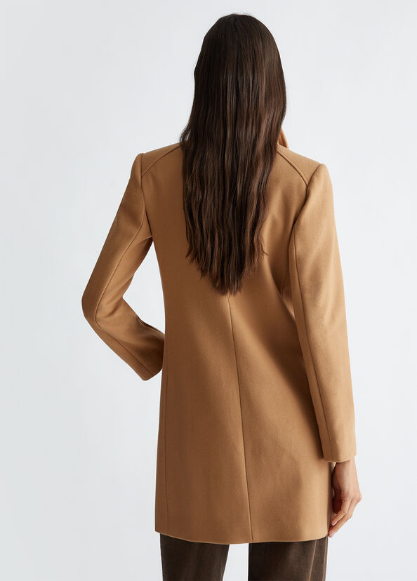 Liu Jo Cappotto Doppiopetto In Misto Lana