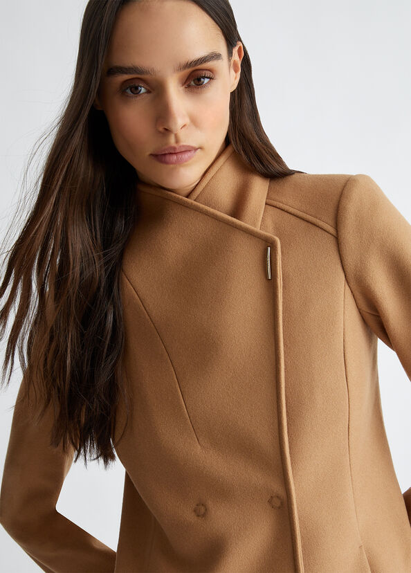 Liu Jo Cappotto Doppiopetto In Misto Lana