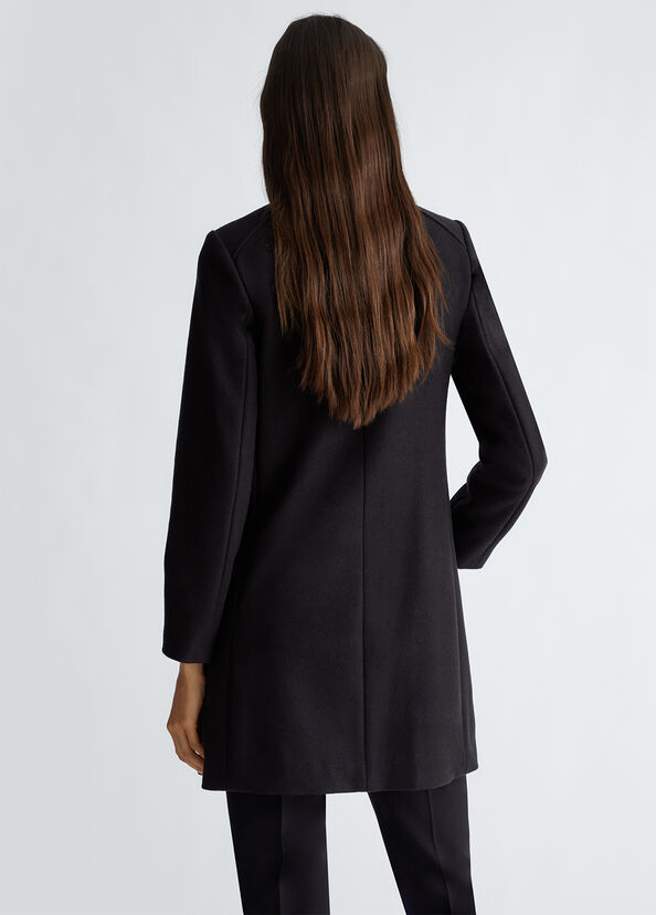 Liu Jo Cappotto Doppiopetto In Misto Lana