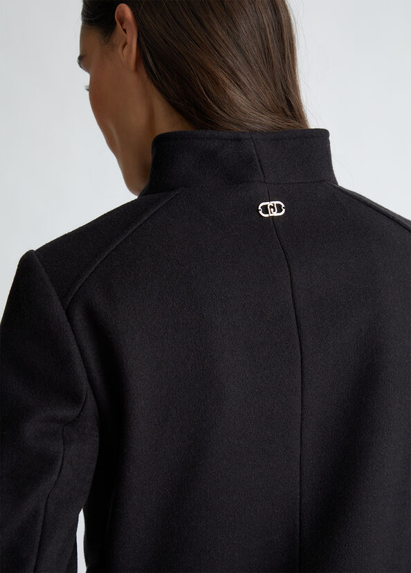 Liu Jo Cappotto Doppiopetto In Misto Lana