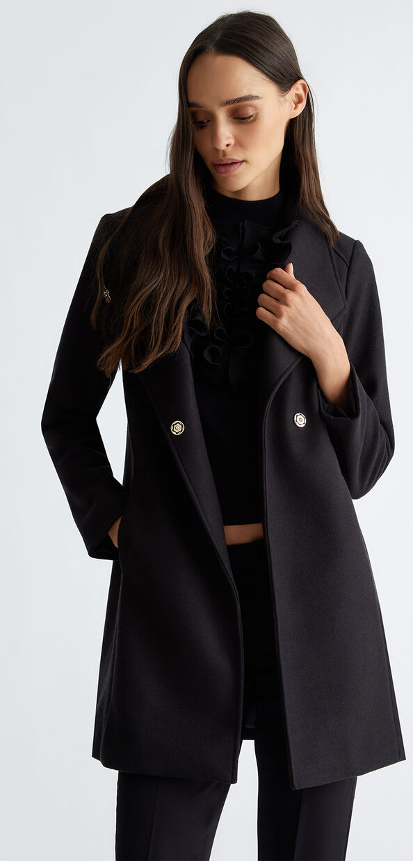 Liu Jo Cappotto doppiopetto in misto lana