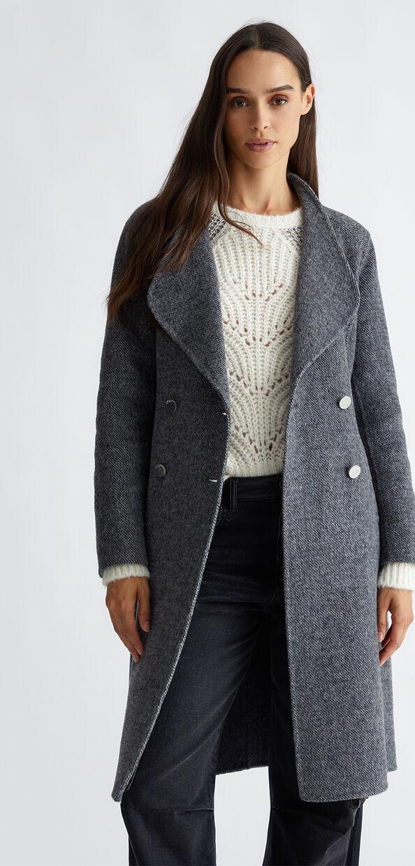 Liu Jo Cappotto doppiopetto in misto lana