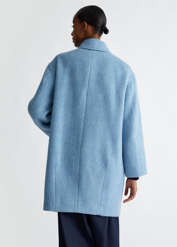 Liu Jo Cappotto Doppiopetto In Misto Lana