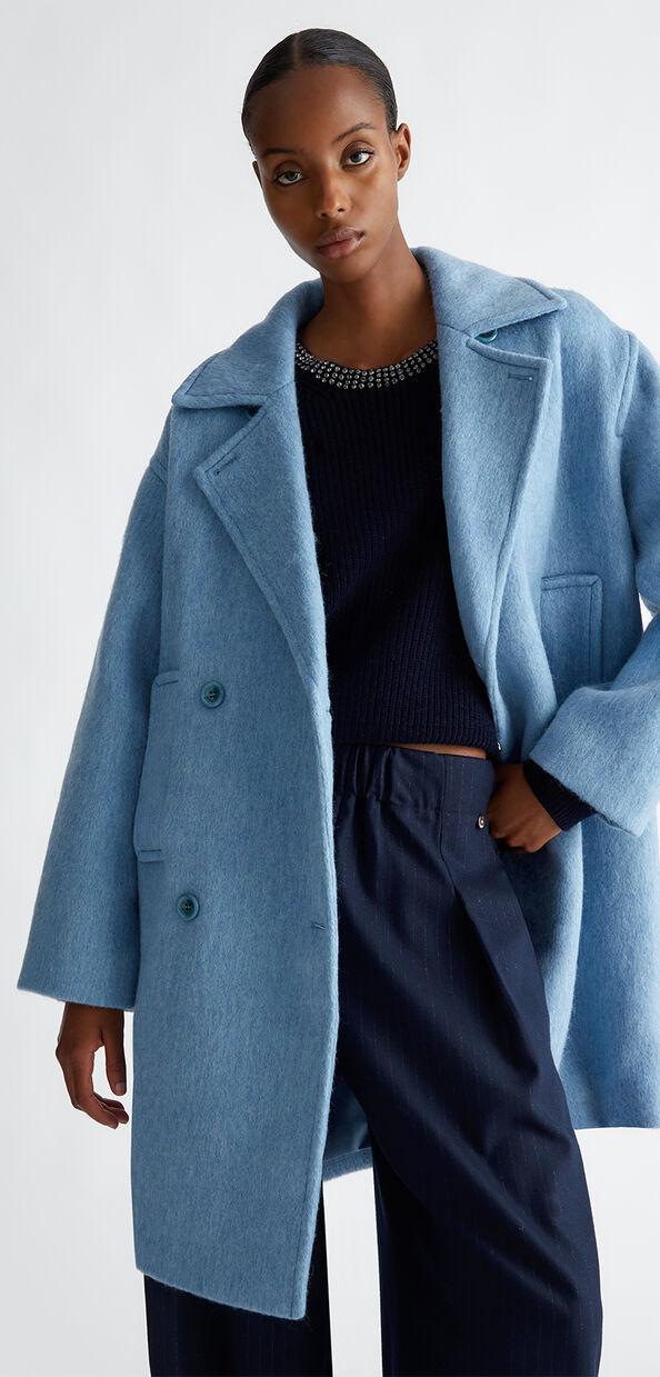 Liu Jo Cappotto doppiopetto in misto lana