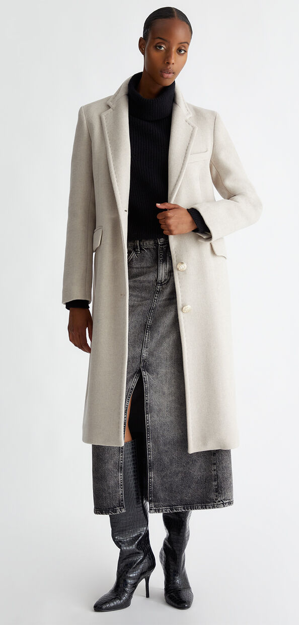 Liu Jo Cappotto slim in misto lana