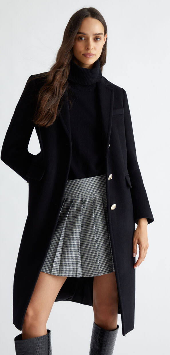 Liu Jo Cappotto slim in misto lana