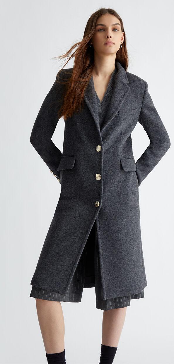 Liu Jo Cappotto slim in misto lana