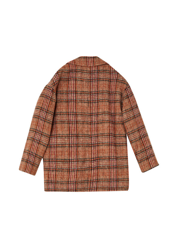 Liu Jo Cappotto Tartan In Misto Lana